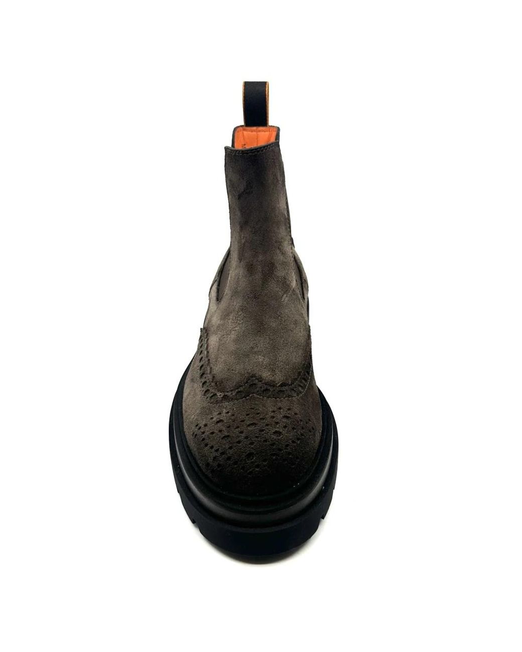 Santoni Black Chelsea Boots for men