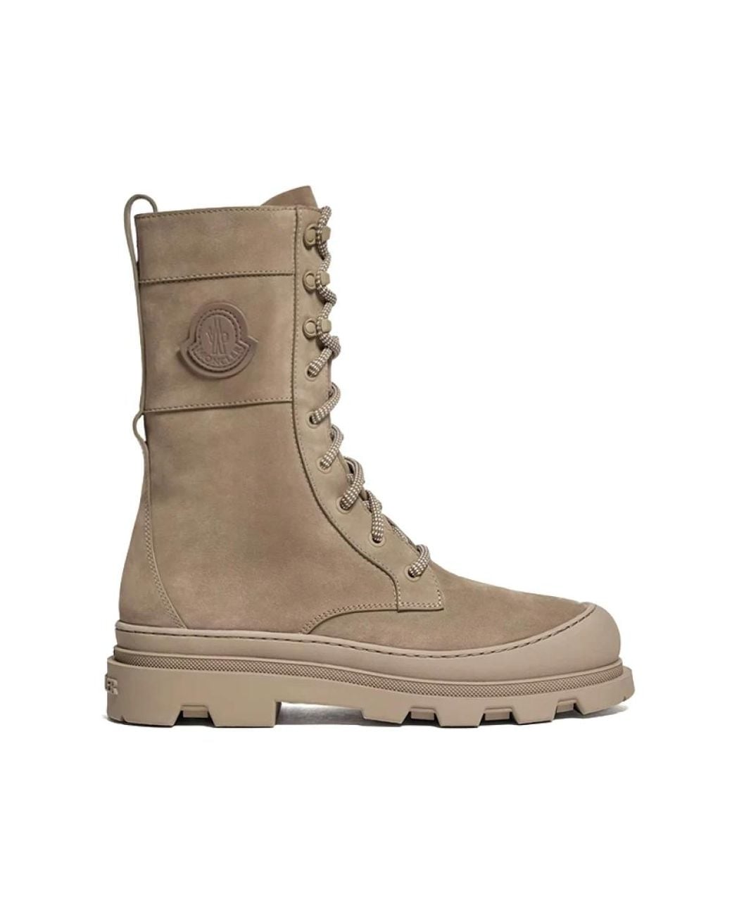 Moncler Brown Lace-Up Boots
