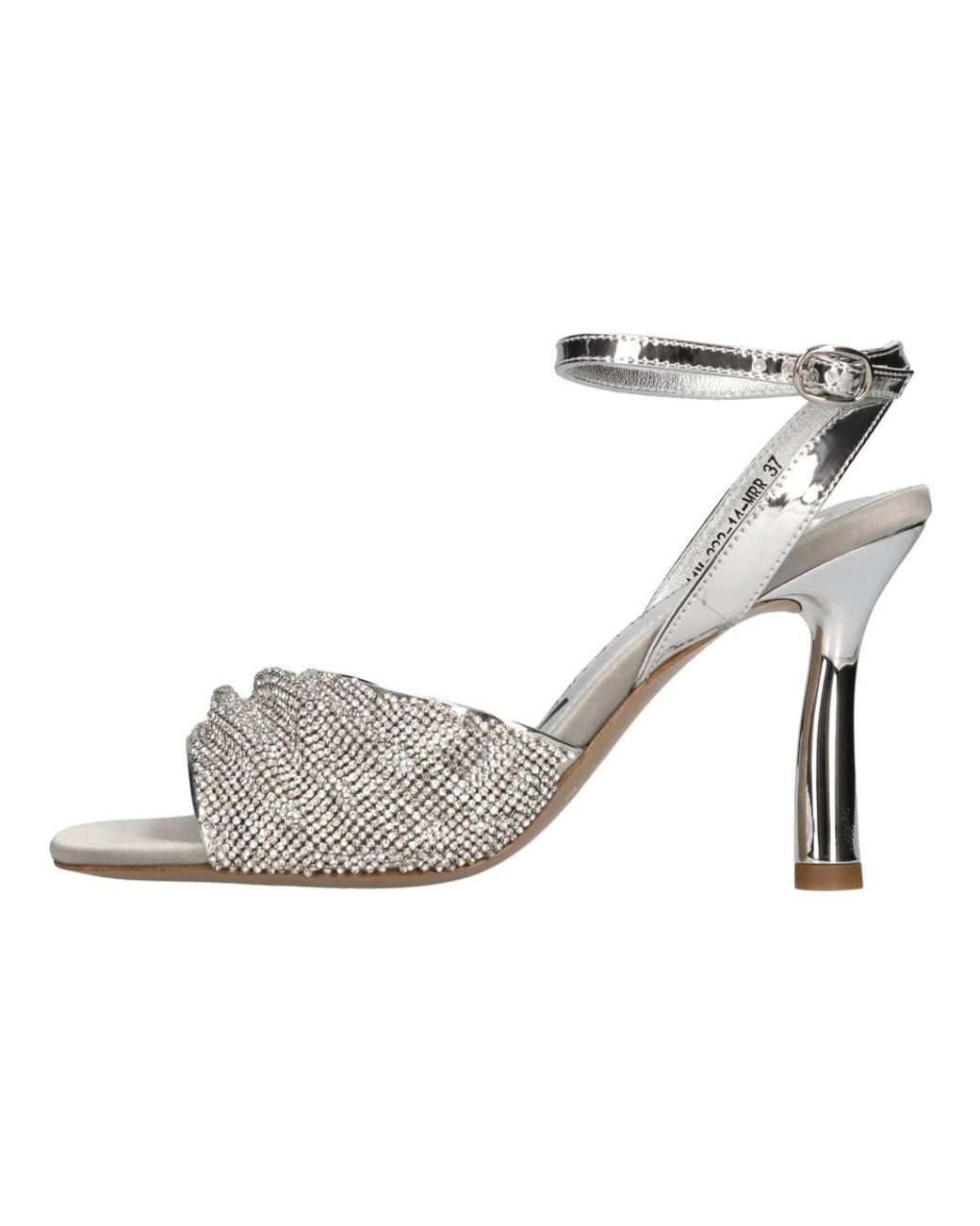 Emanuélle Vee Gray High Heel Sandalen