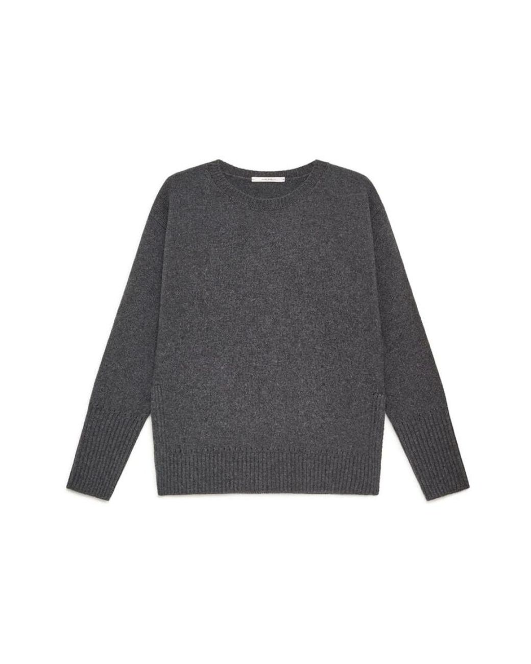 Maliparmi Gray Round-Neck Knitwear