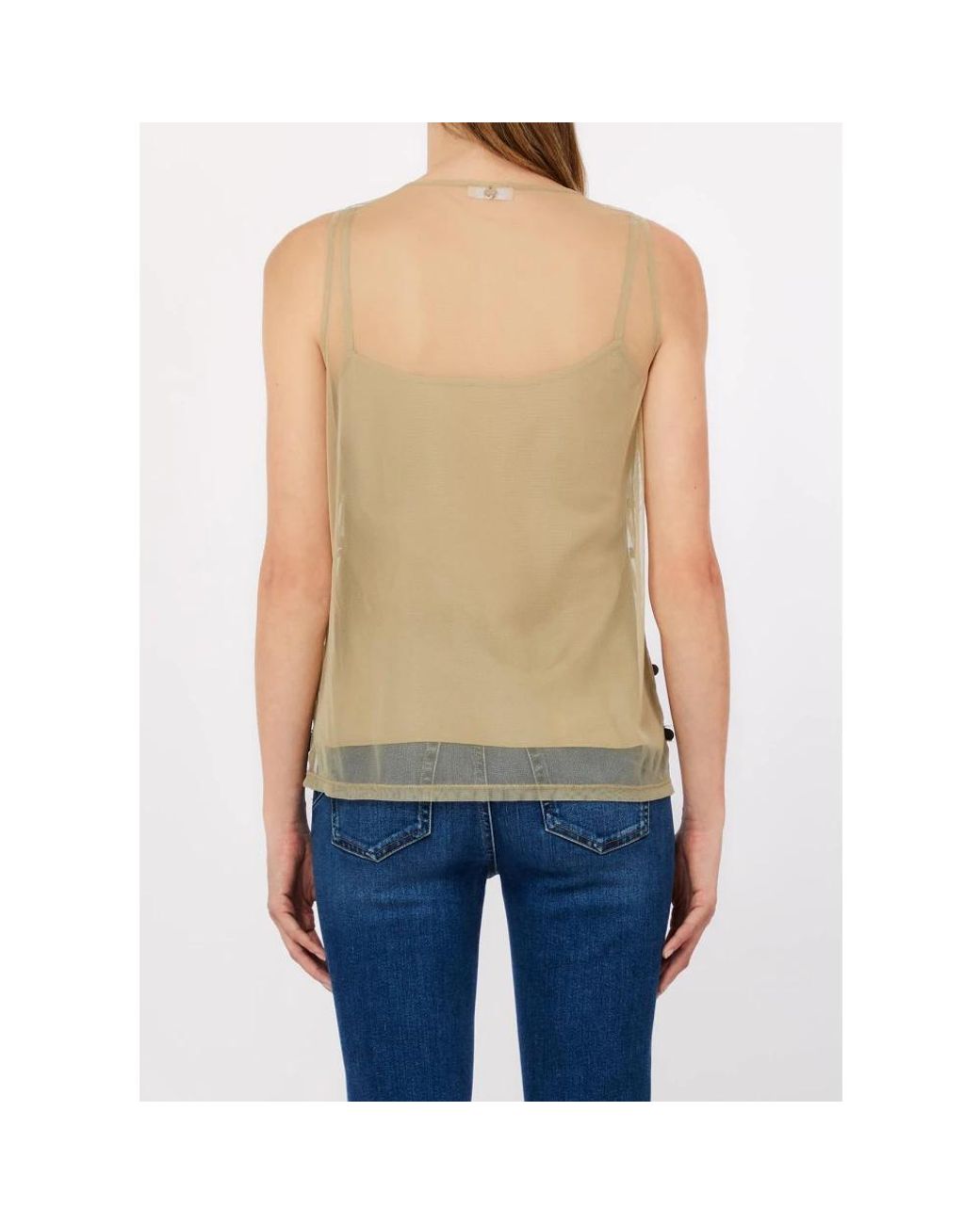 Liu Jo Natural Sleeveless Tops