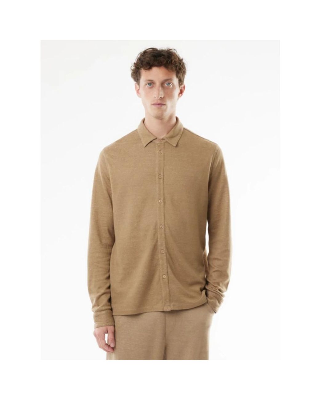 Majestic Filatures Natural Casual Shirts for men