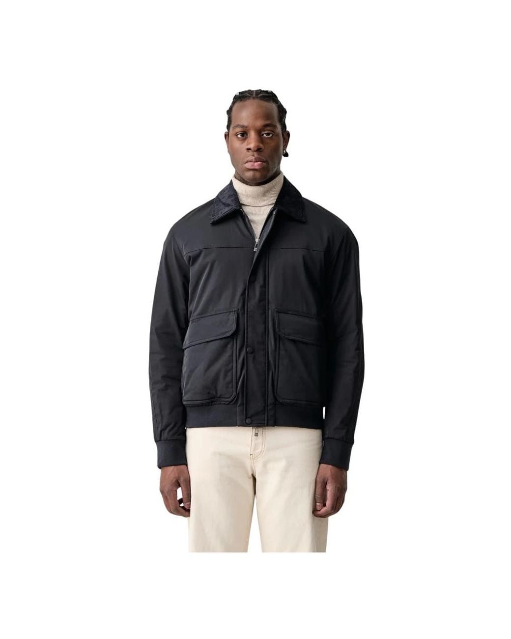 ARMANI EXCHANGE Jassen ,Blauw ,Polyester Harrington-Jack in het Black voor heren