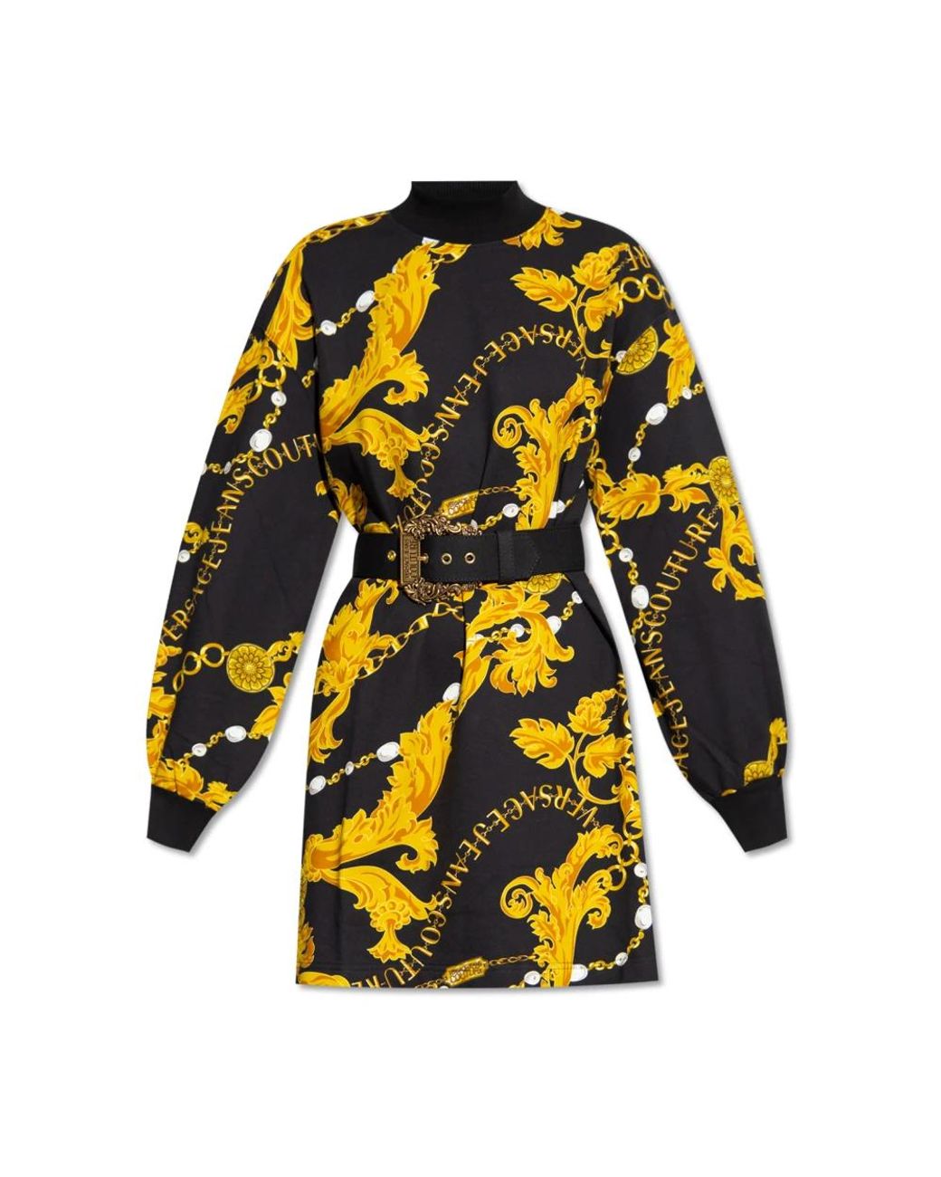 Versace Jeans Couture Yellow Short Dresses