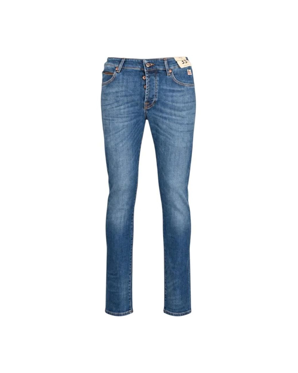 Straight Jeans Roy Rogers de hombre de color Blue