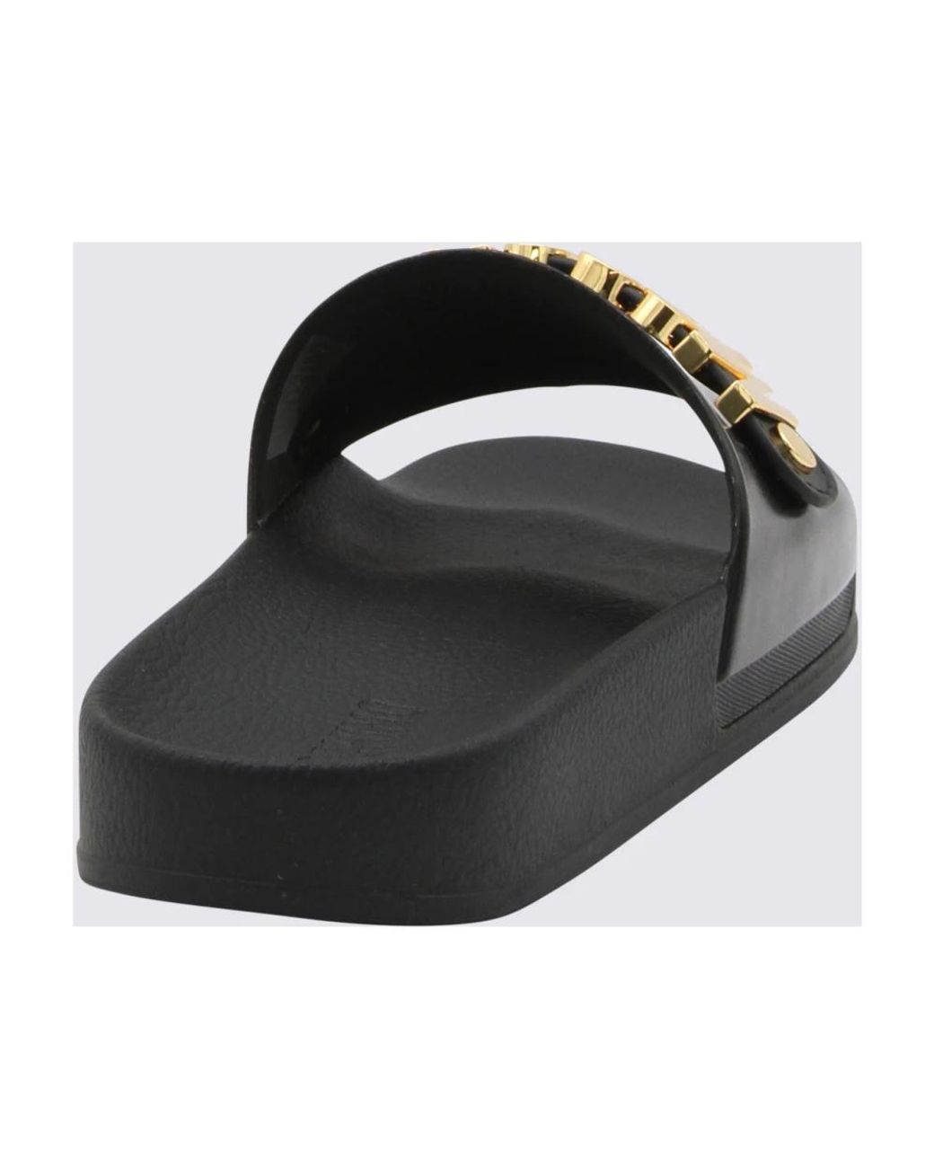 Moschino Black Sliders for men