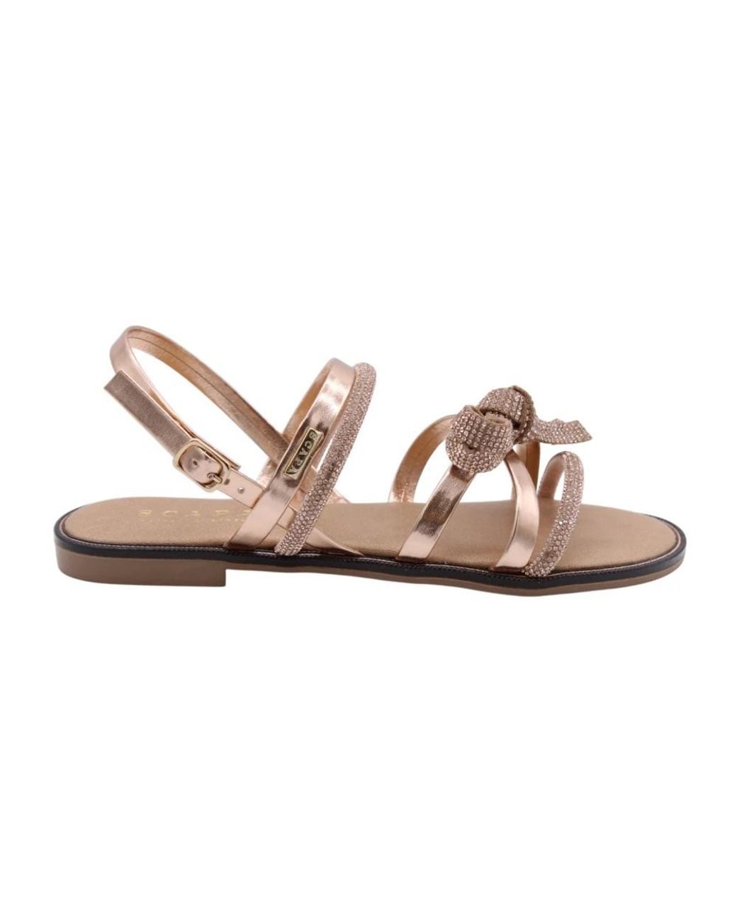Scapa Brown Flat Sandals