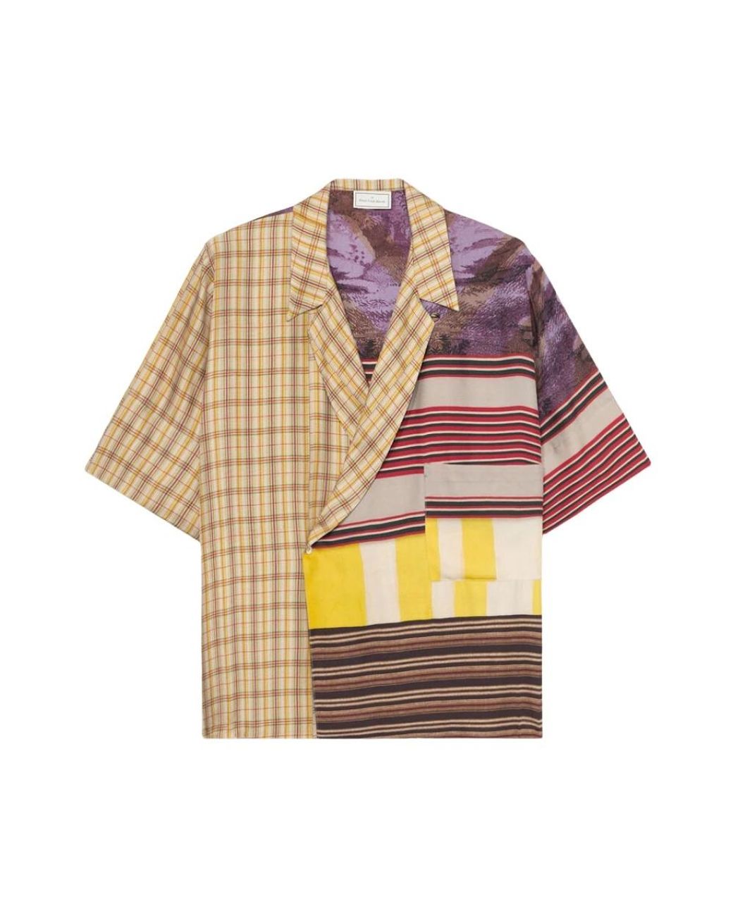Pierre Louis Mascia Multicolor Short Sleeve Shirts for men