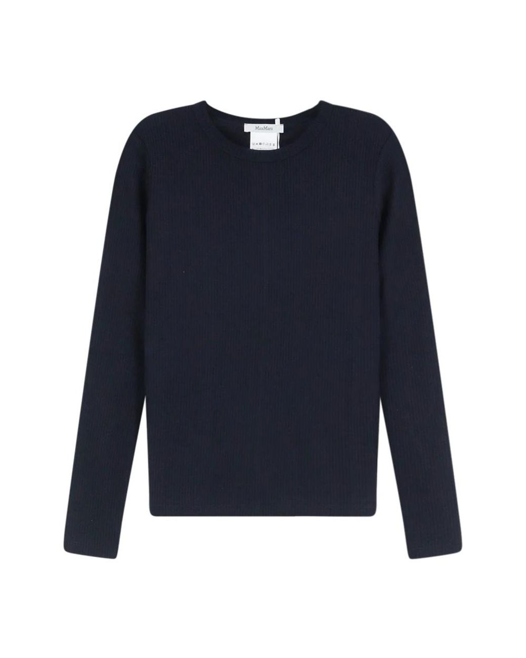 Max Mara Blue Long Sleeve T-Shirts