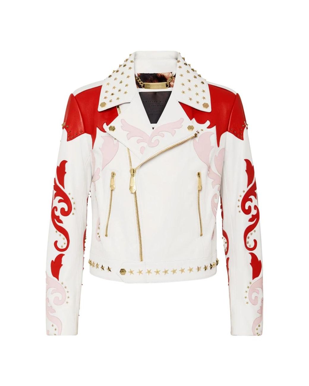 Leather Jackets Philipp Plein de color Red