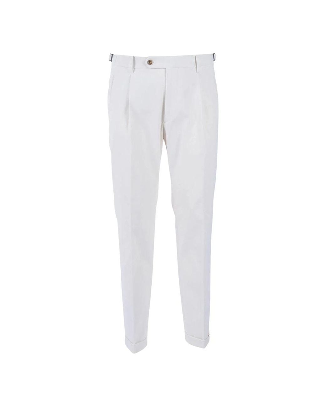 Berwich White Suit Trousers for men