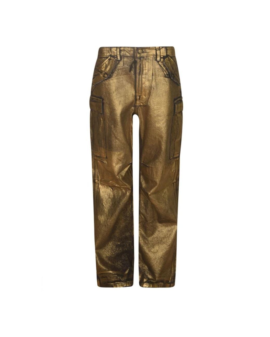 R13 Green Straight Trousers