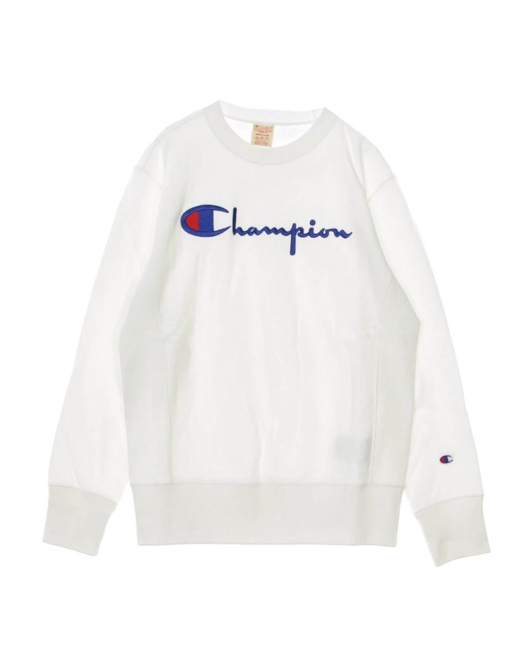 Champion White Lightweight Crewneck Sweatshirt Crewneck Sweatshirt for men