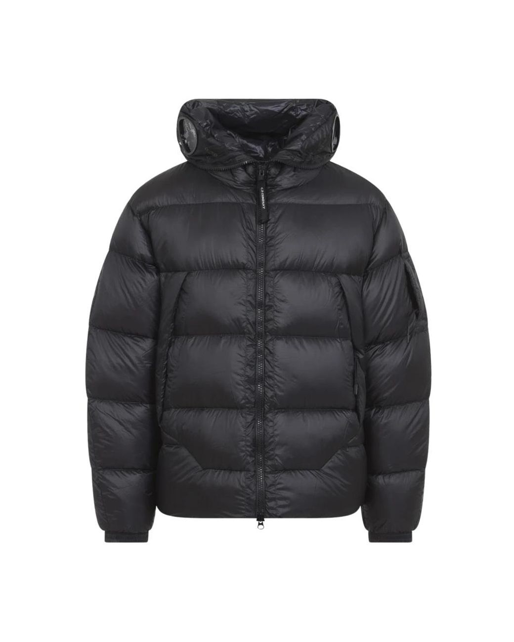 C P Company Black Winter Jackets for men
