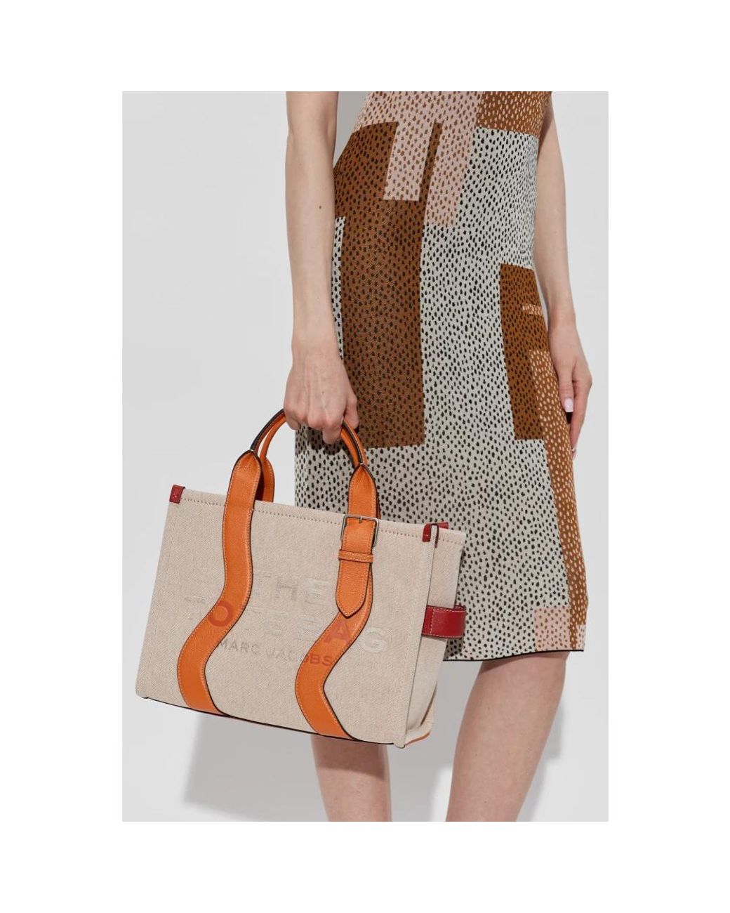 Marc Jacobs Orange The Tote Medium Shopper Bag
