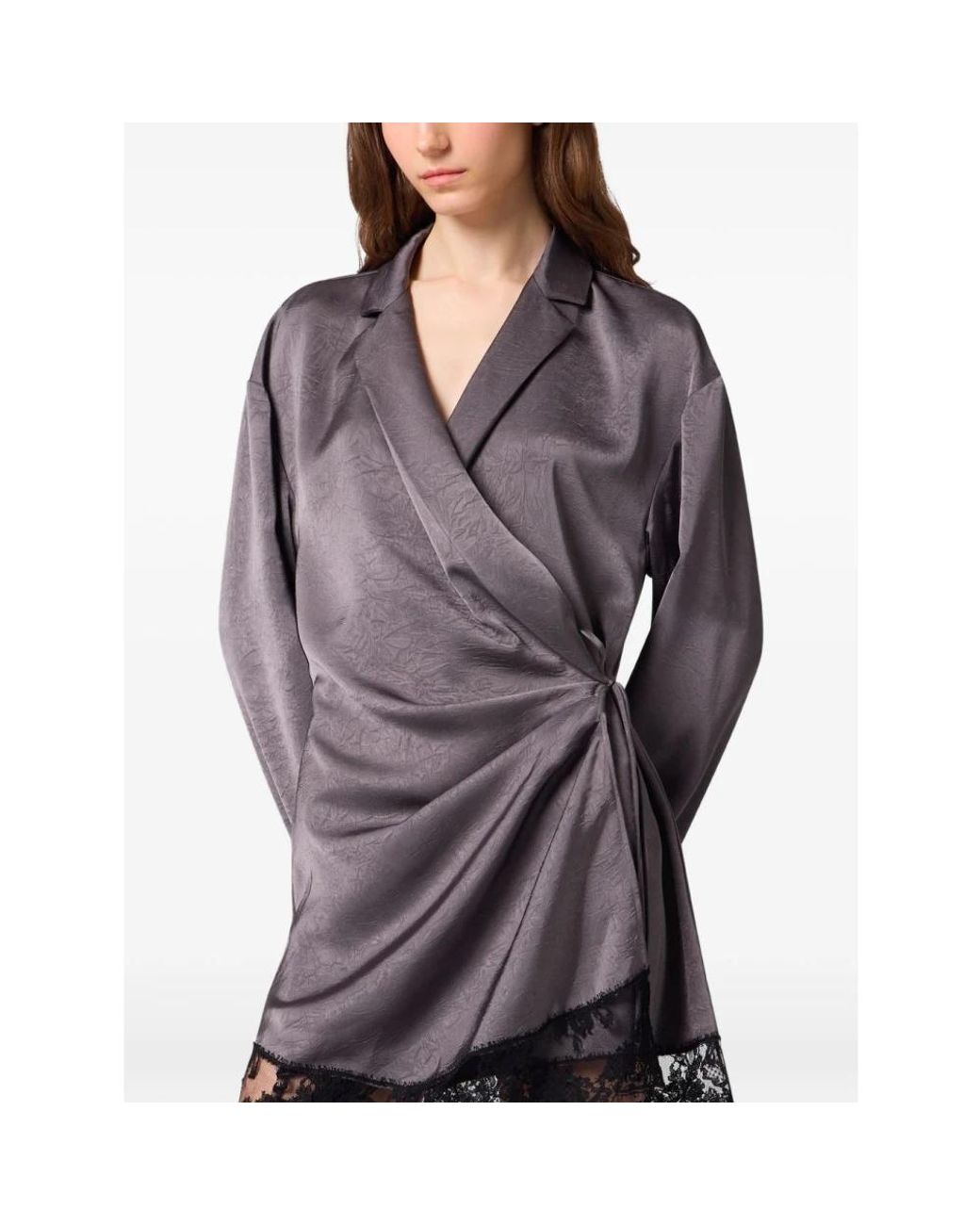 Wrap Dresses MSGM de color Purple