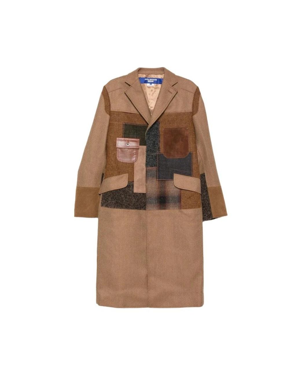 Single-Breasted Coats Junya Watanabe de hombre de color Brown