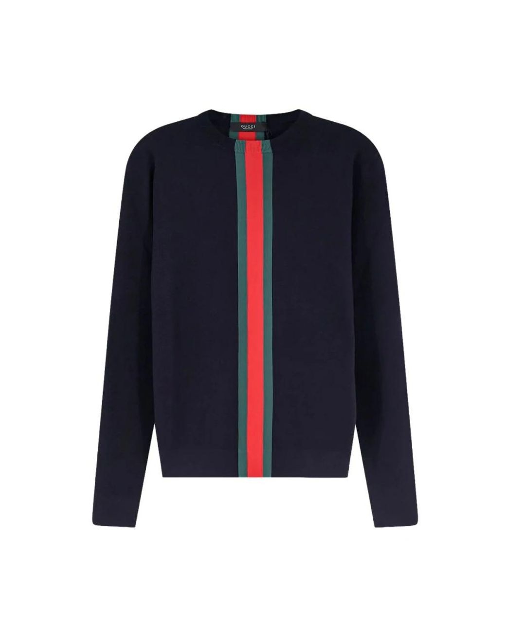 Gucci Blue Round-Neck Knitwear for men