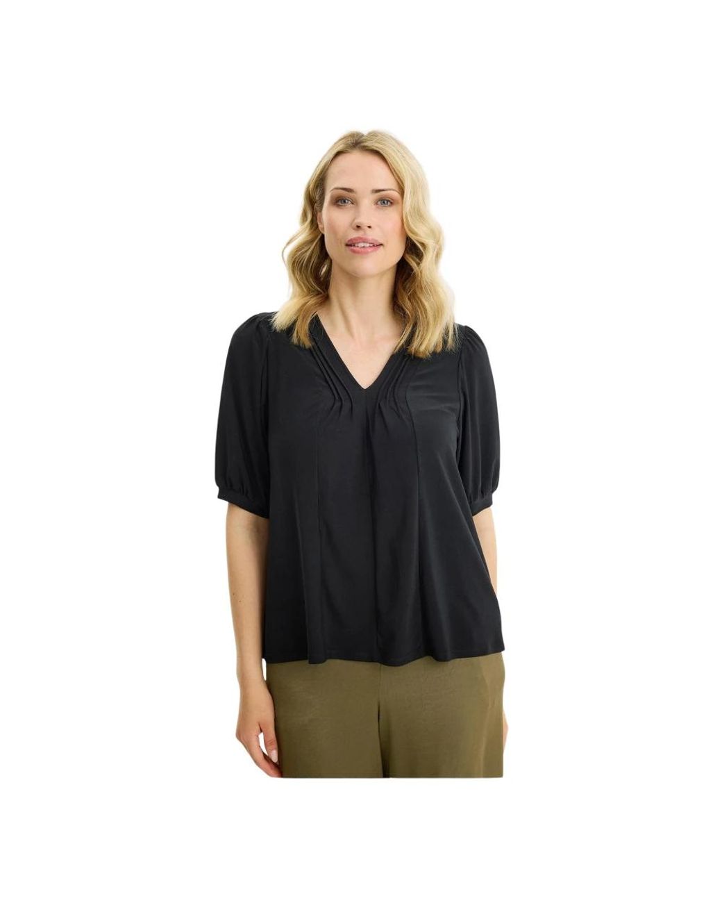 Blouses iN FRONT en coloris Black