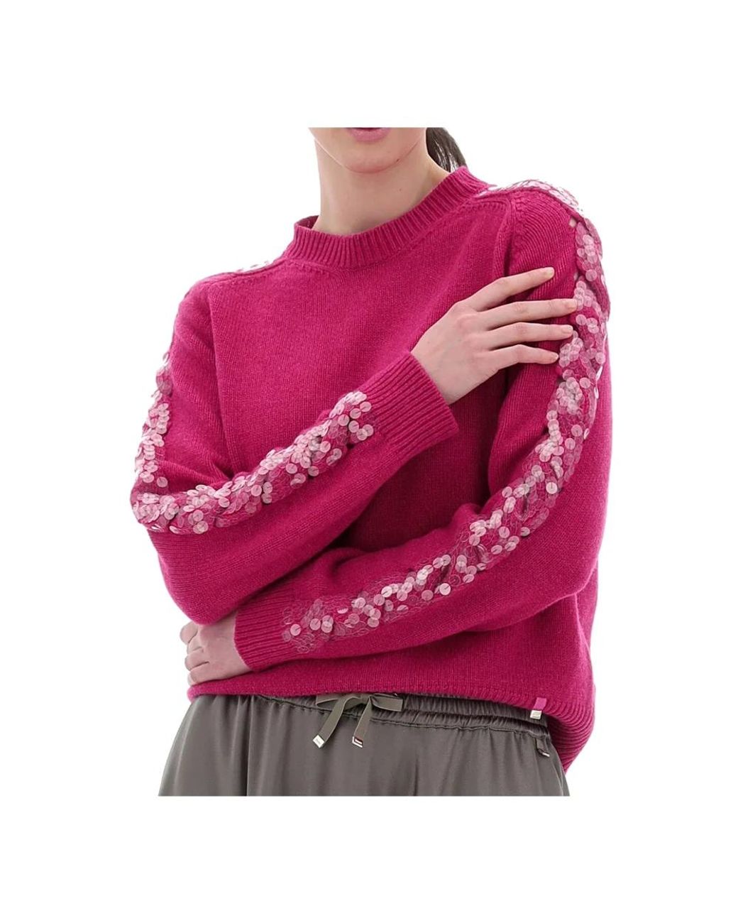 Herno Pink Cashmere Knitwear