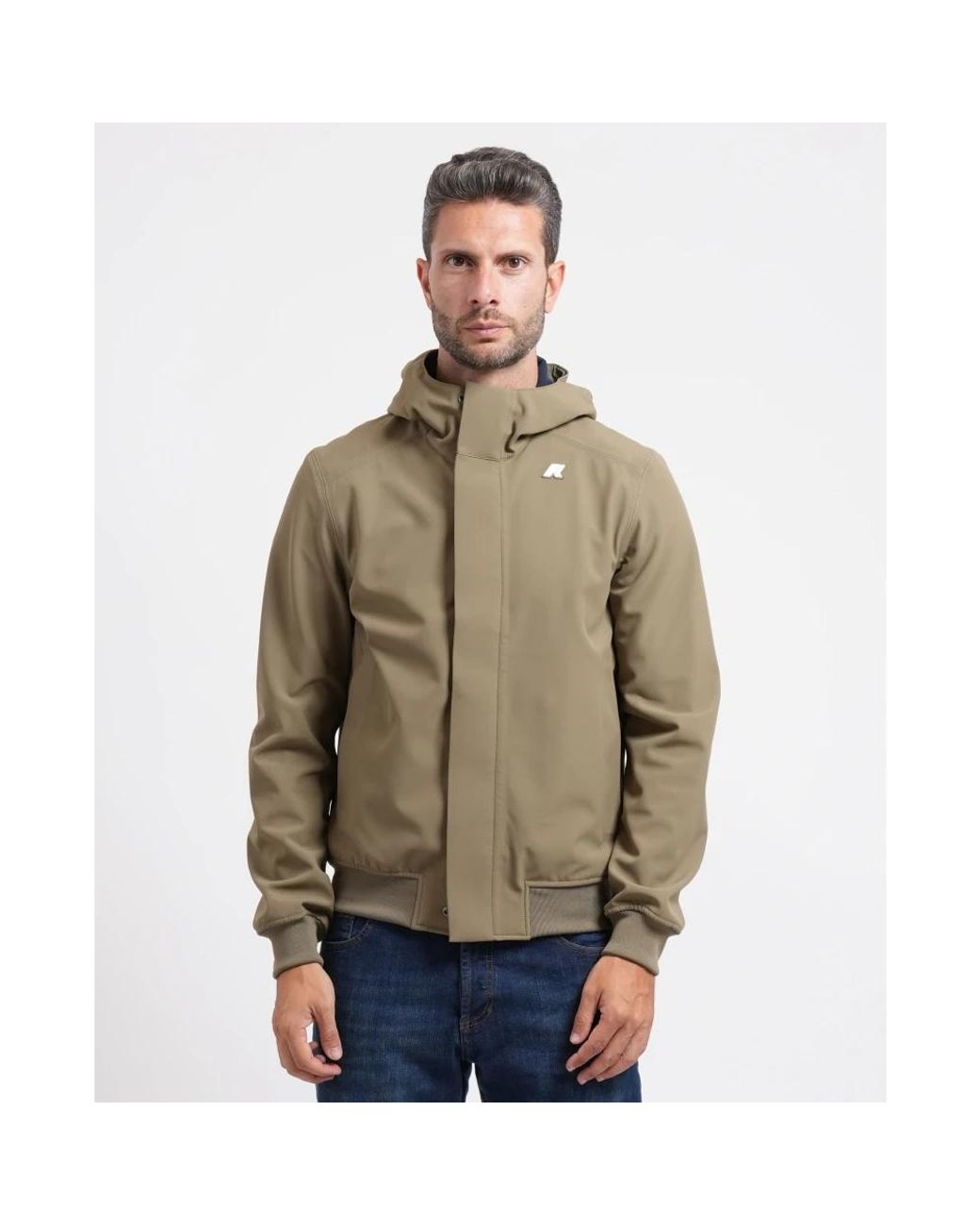 K-Way Brown Bomber Jackets for men