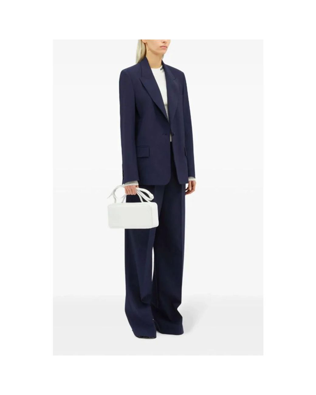 MSGM Blue Wide Trousers