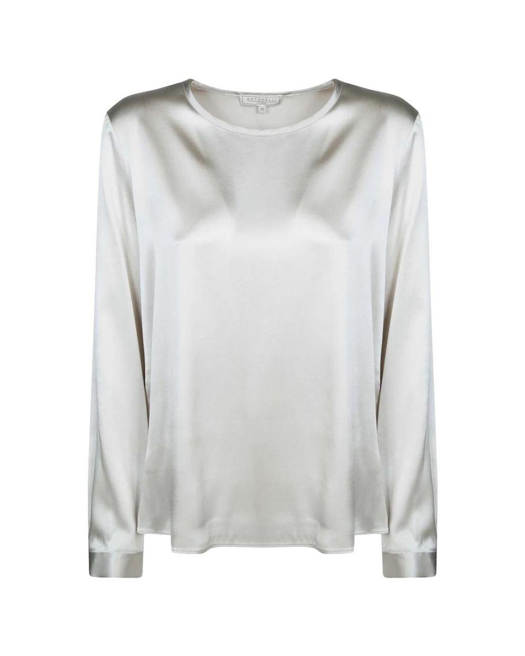 Antonelli Adige T-Shirt Ml Seta in het Gray