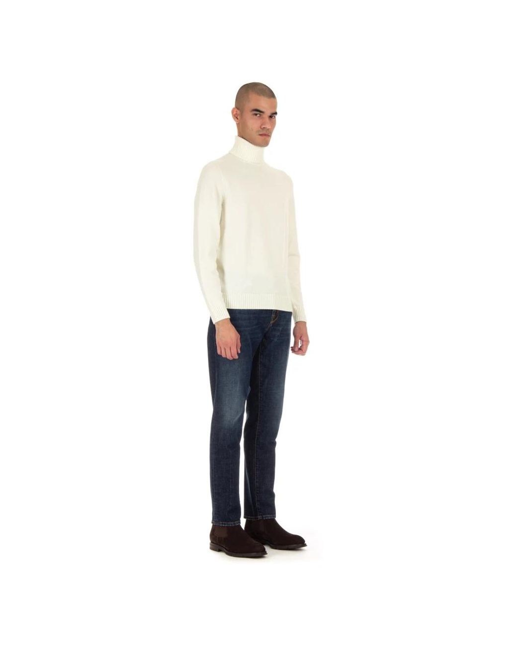Drumohr White Turtlenecks for men