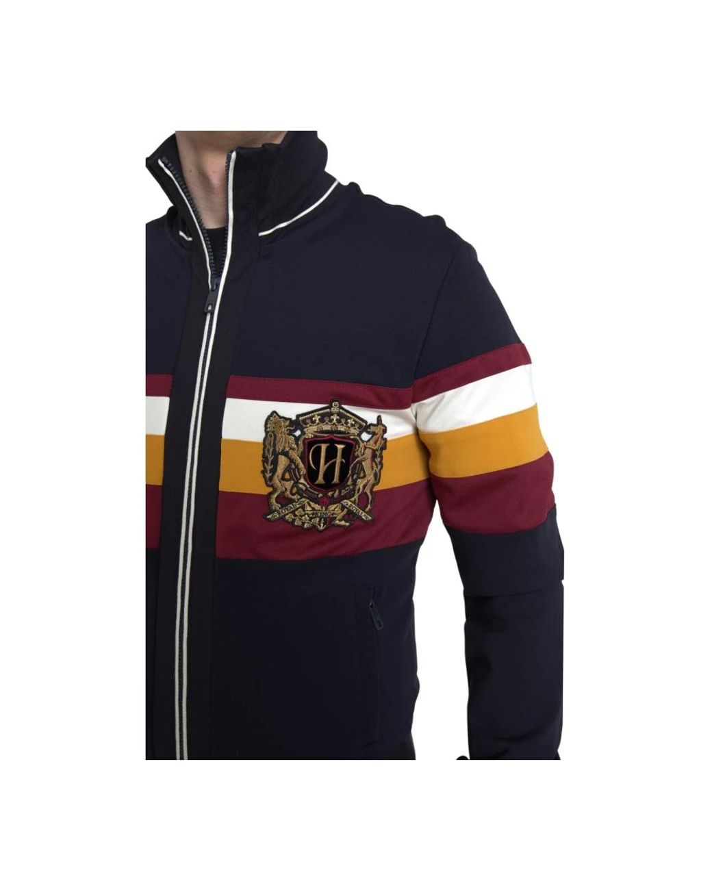 Dolce & Gabbana Blue Zip-Throughs for men
