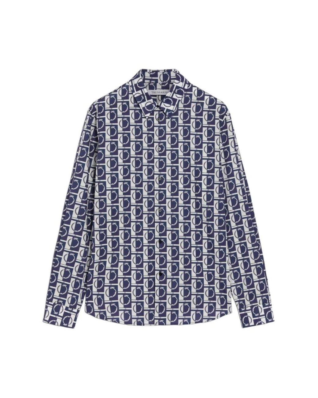 Trussardi Blue Casual Shirts for men