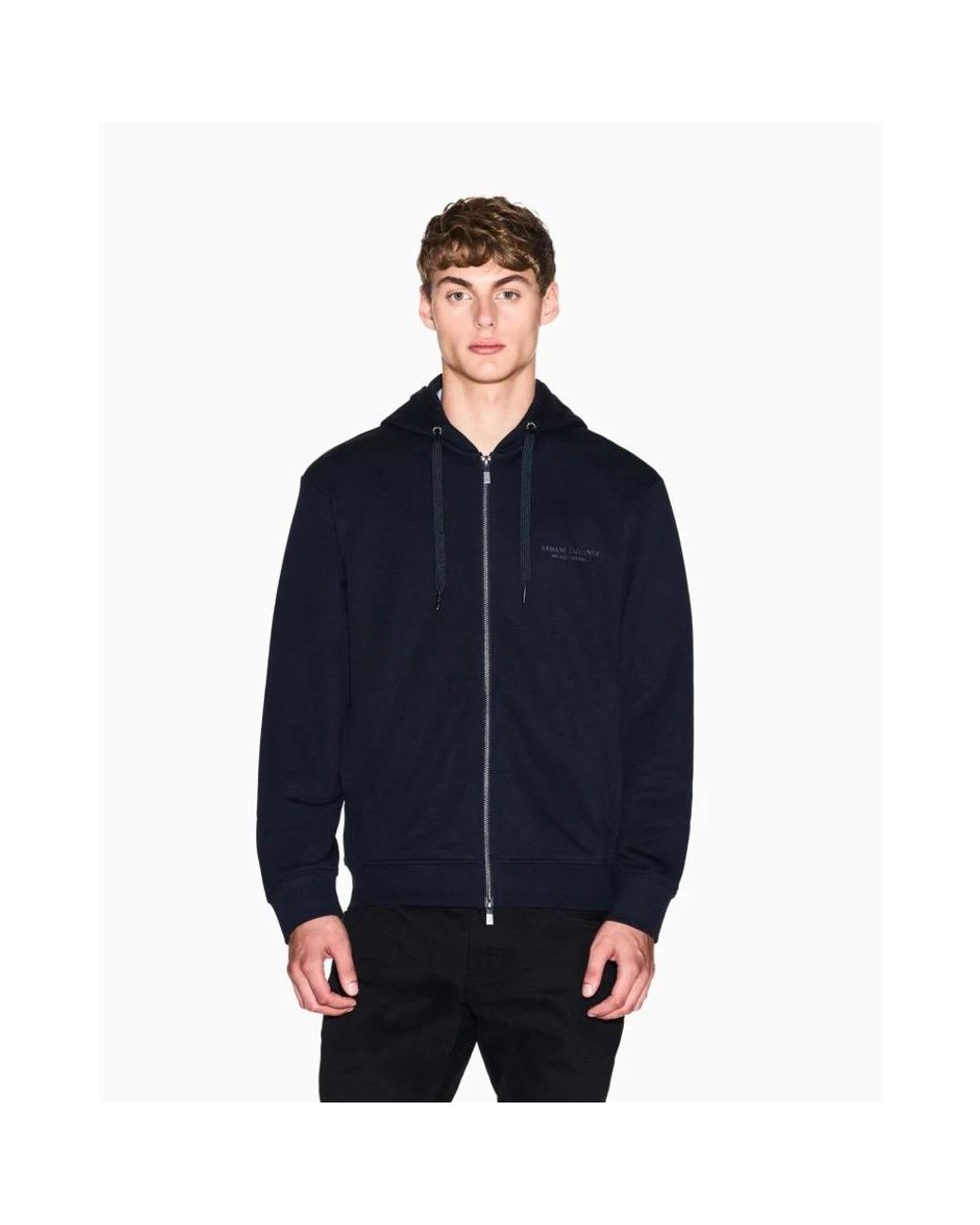ARMANI EXCHANGE Blue Zip-Throughs for men