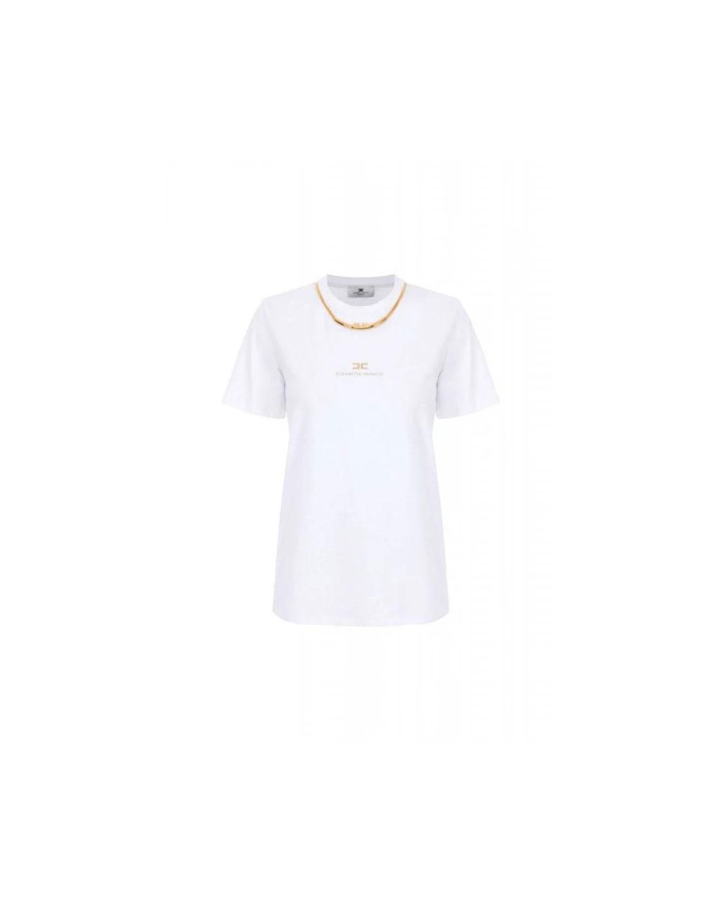 Elisabetta Franchi White T-Shirts