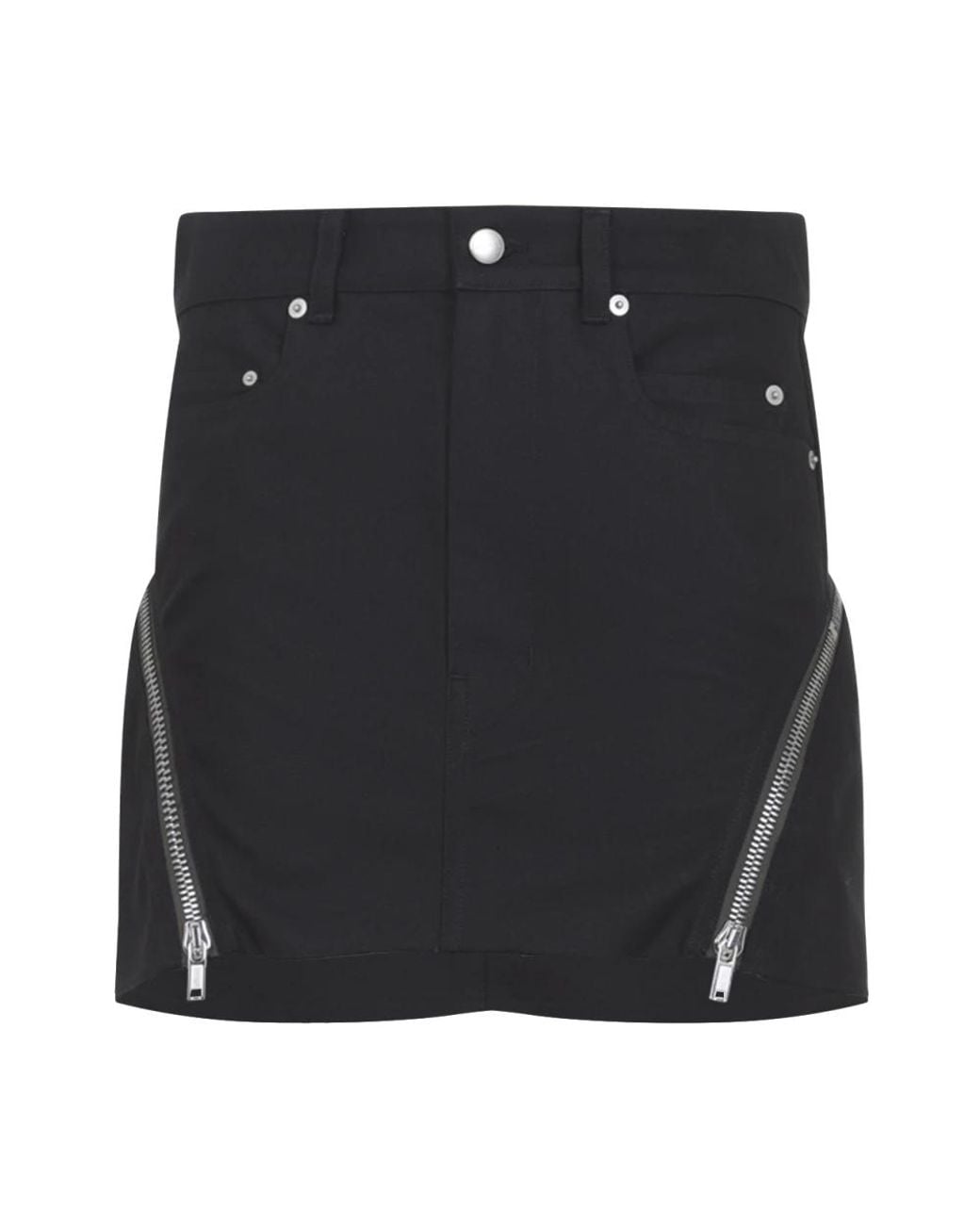 Rick Owens Black Short Skirts