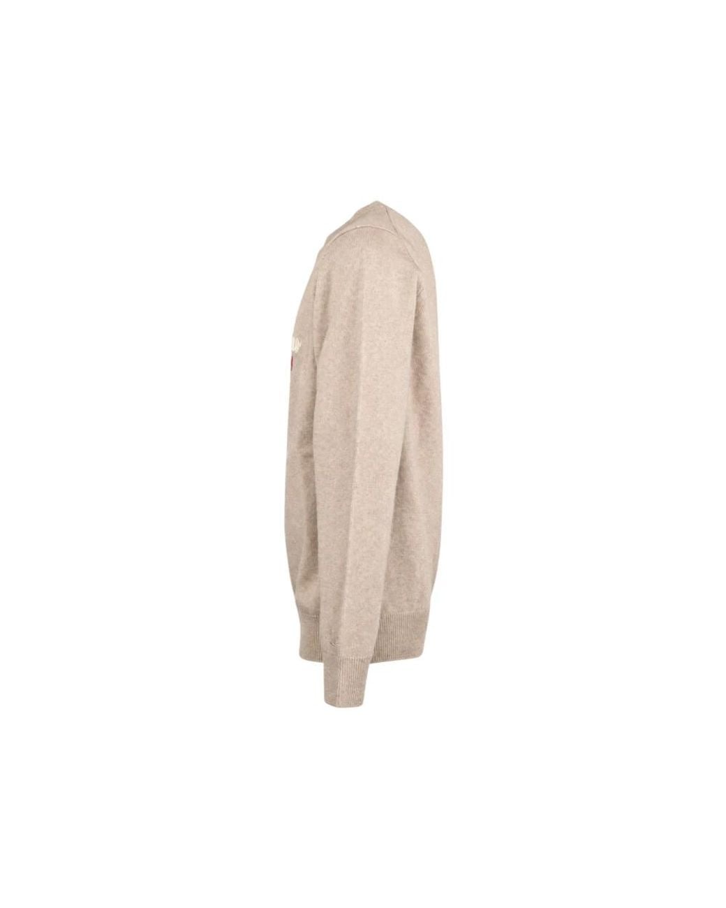 Mc2 Saint Barth Natural Round-Neck Knitwear for men