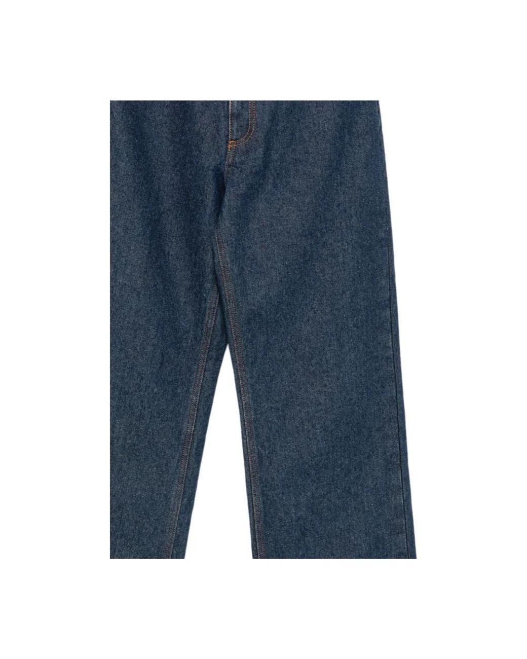 Straight Jeans MSGM de color Blue