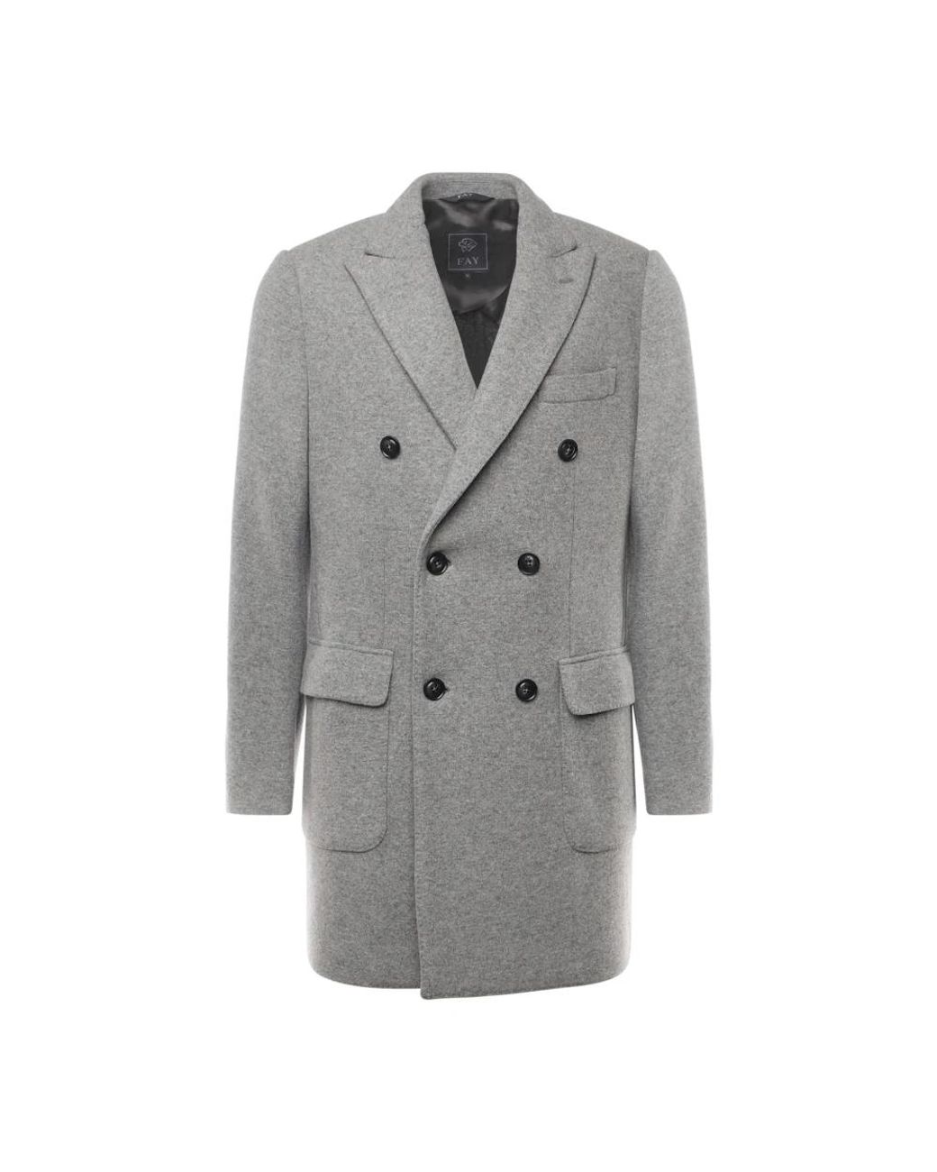 Fay Gray Double-Breasted Coats for men