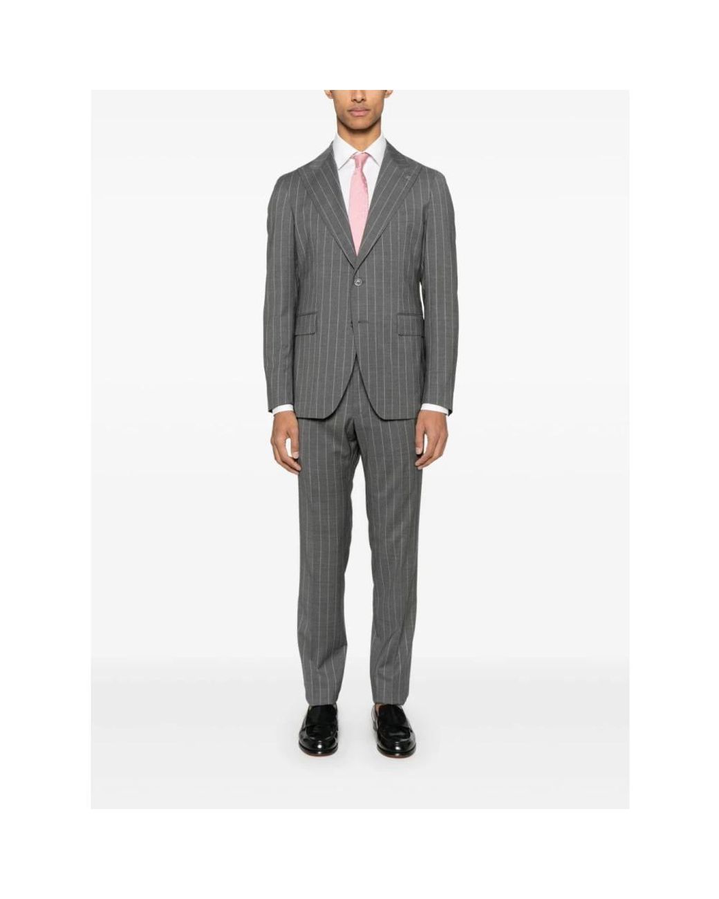 Tagliatore Pinstripe Suit in het Gray voor heren