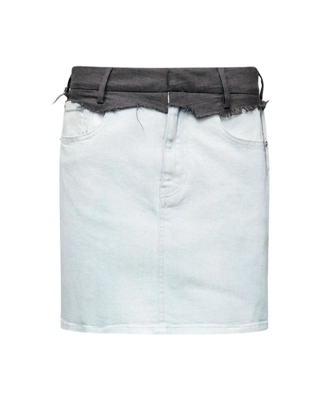 MM6 by Maison Margiela Blue Denim Skirts