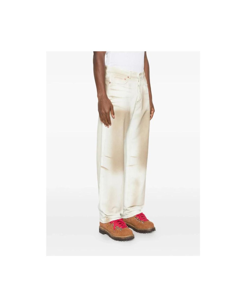 Magliano White Straight Jeans for men