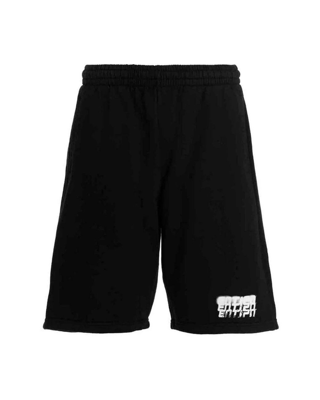 ENTERPRISE JAPAN Black Casual Shorts for men