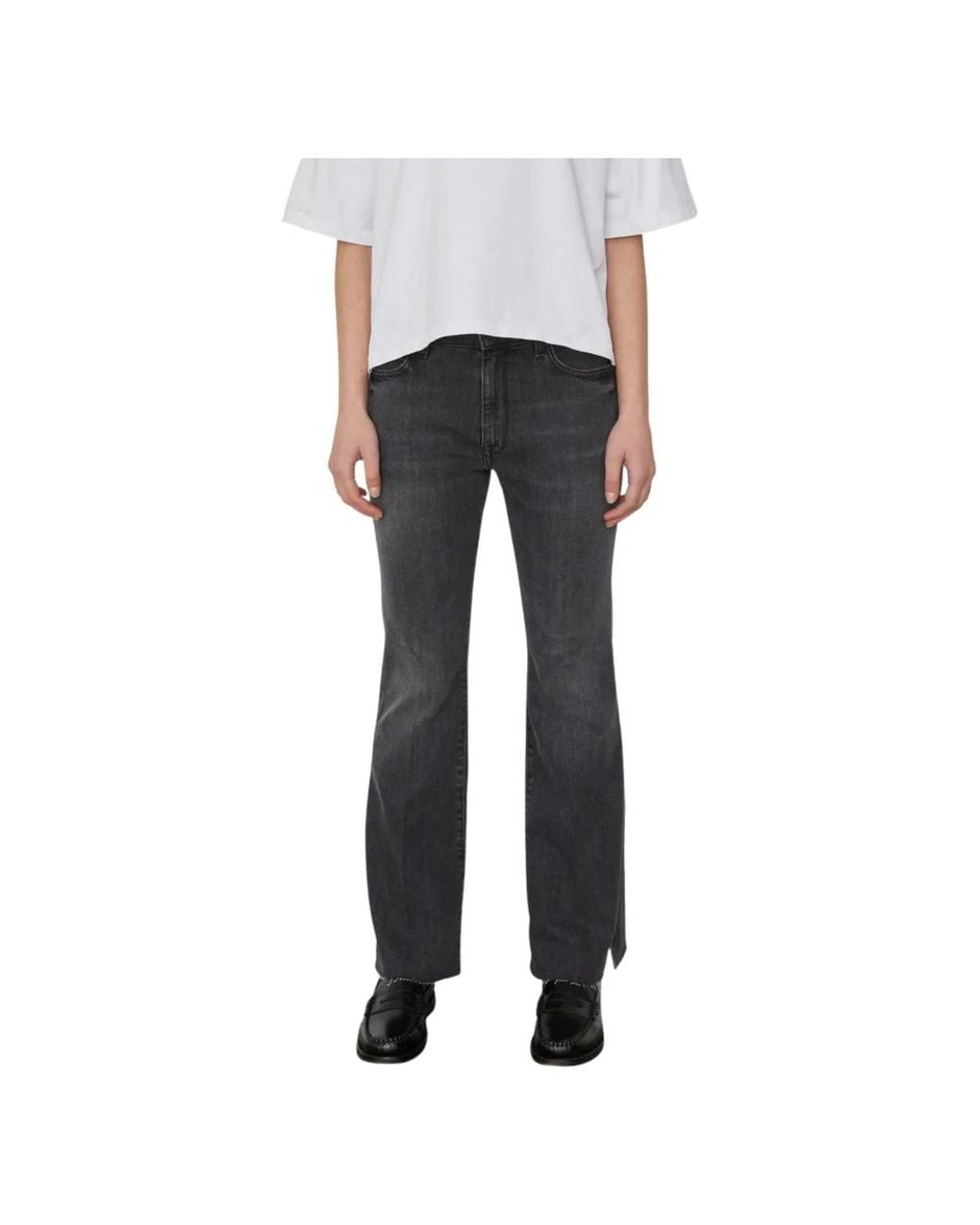 People Gray Flare Jeans