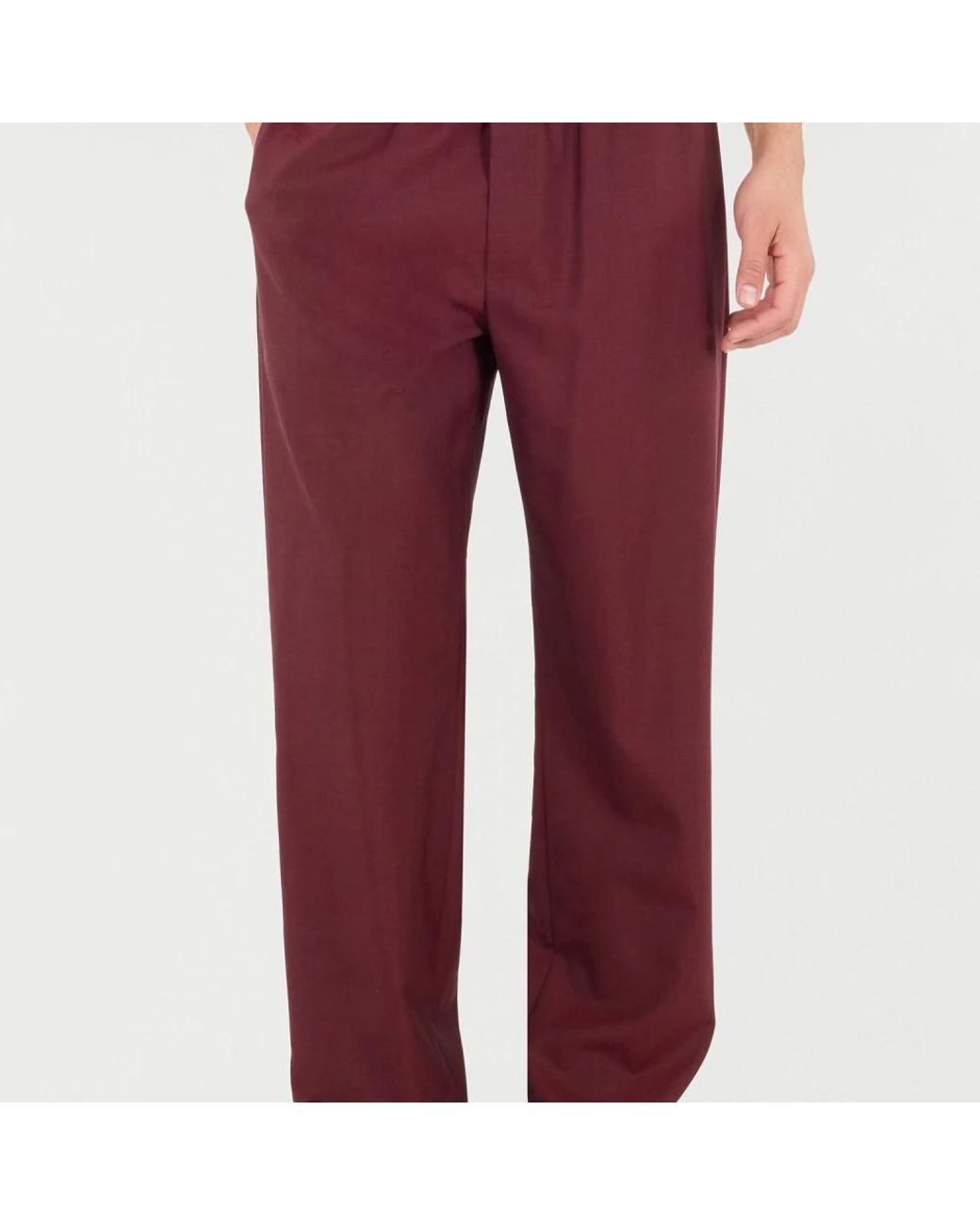 Roberto Cavalli Red Straight Trousers for men