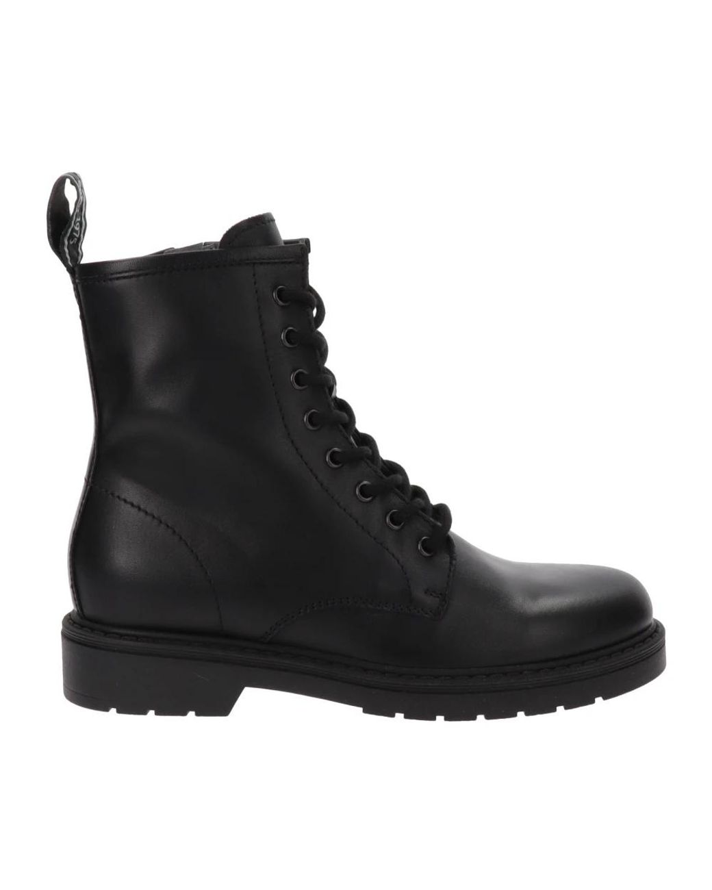 Nero Giardini Black Lace-Up Boots