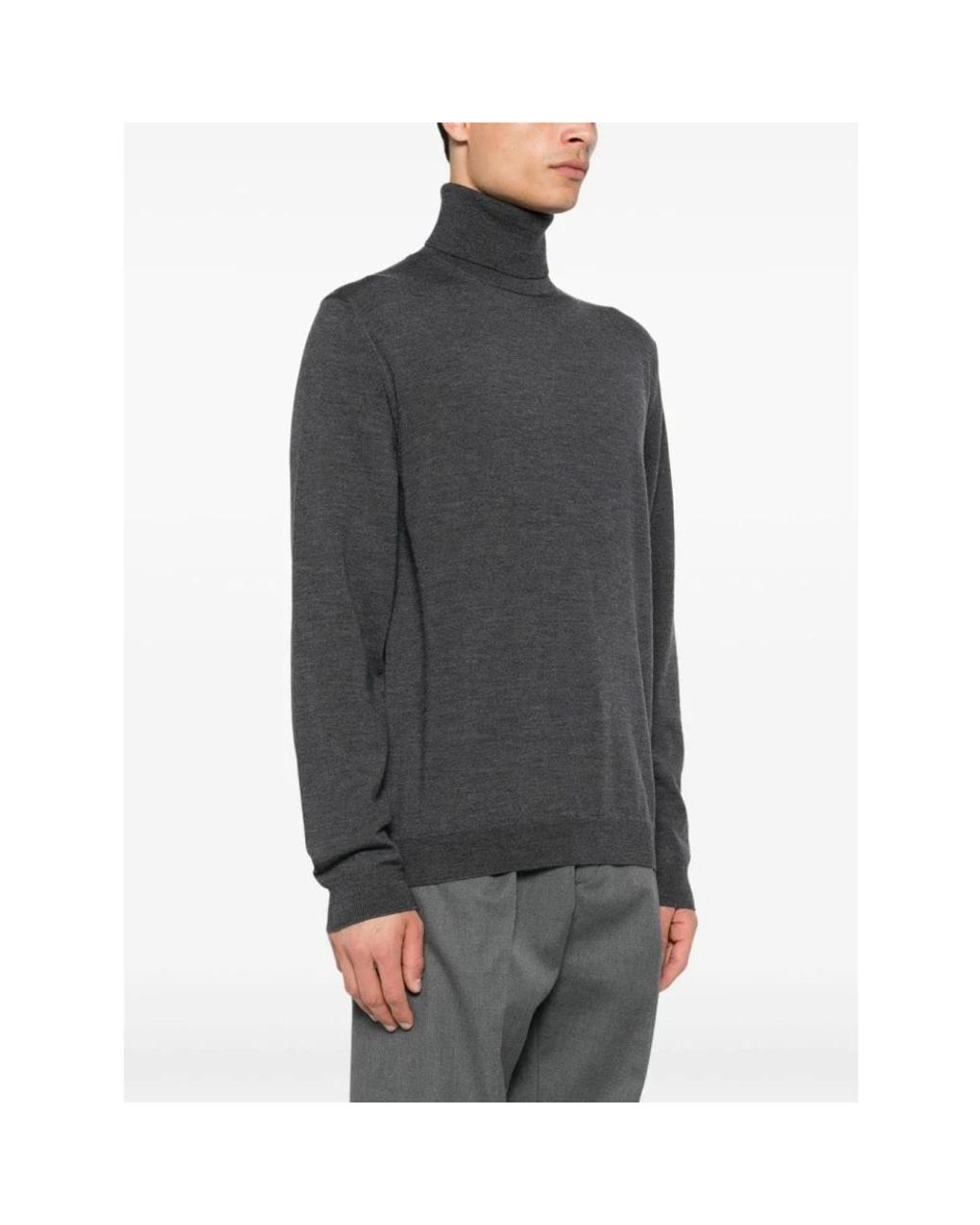 Zanone Gray Turtlenecks for men