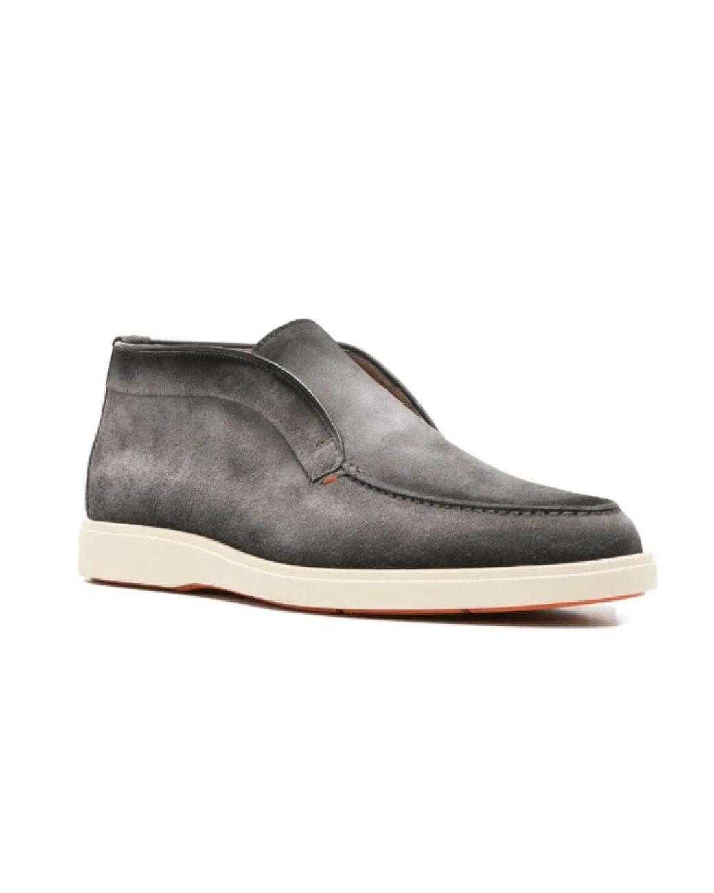Santoni Gray Ankle Boots for men