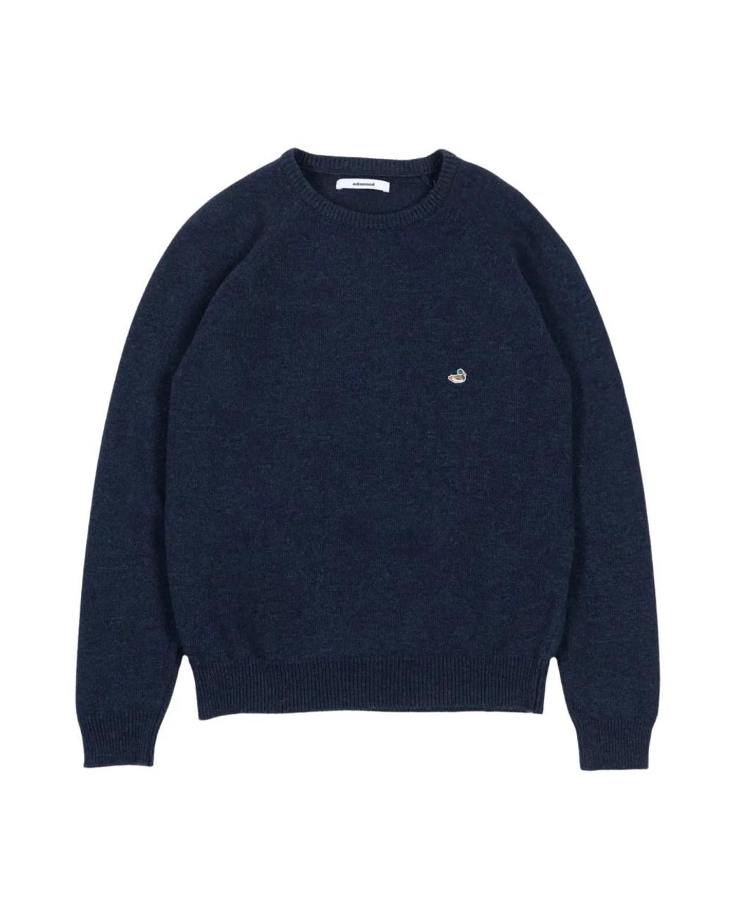 Edmmond Studios Duck Patch Sweater in het Blue voor heren