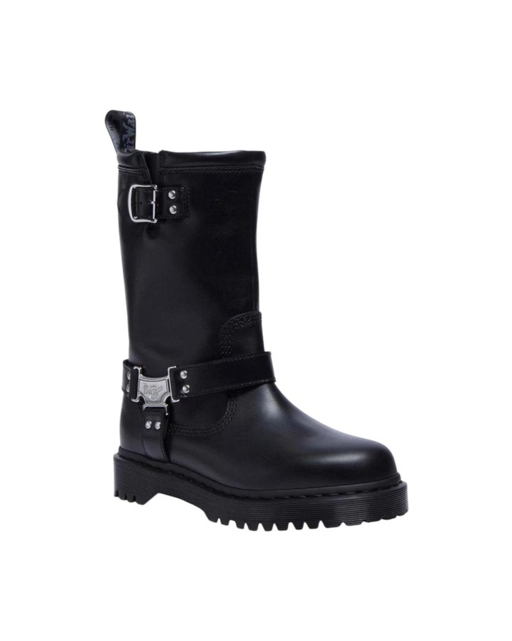 Dr. Martens Schoenen ,Zwart ,Leer Leren Enkelboots Met Klassiek Design in het Black