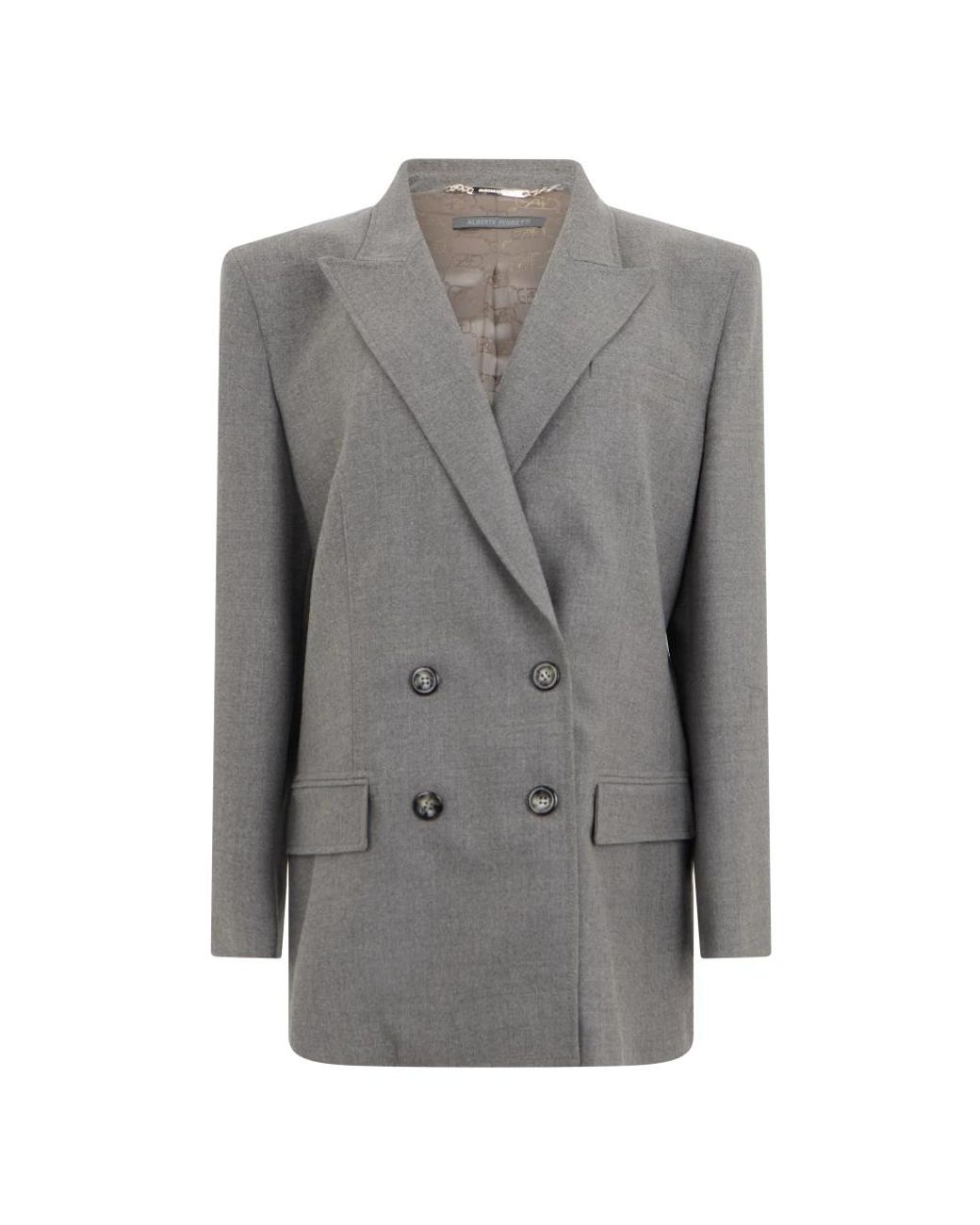 Alberta Ferretti Gray Blazers