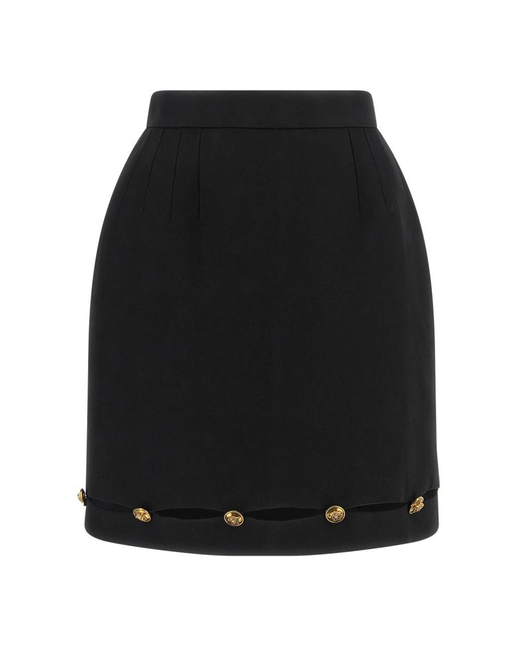 Versace Black Short Skirts