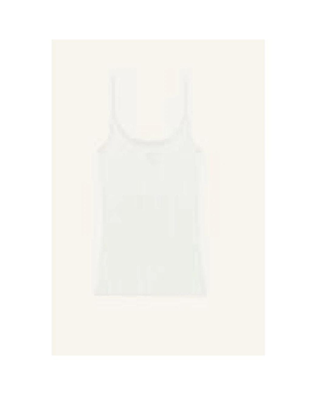 Courreges White Sleeveless Tops